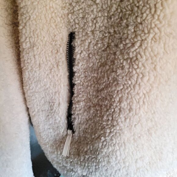 American Eagle Sherpa Moto Jacket Womens XL - Picture 12 of 14